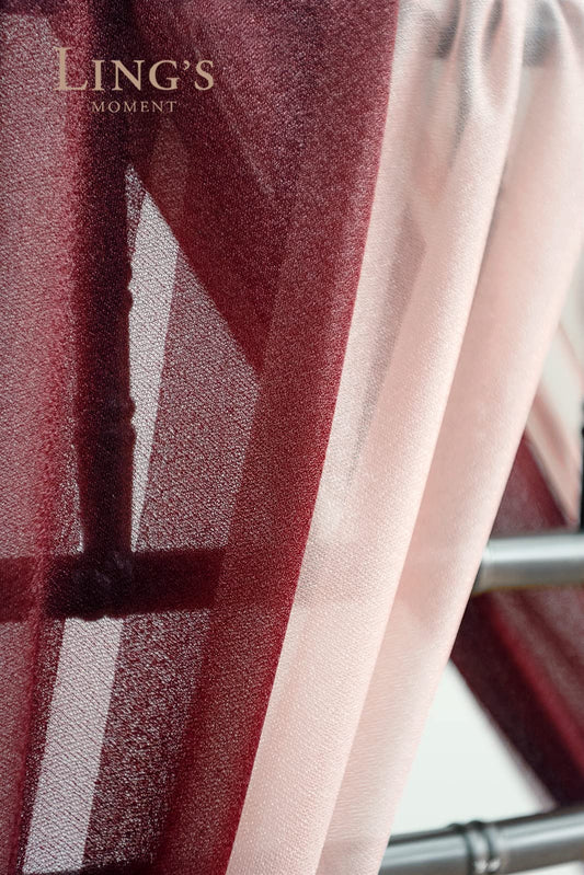 Wedding Chiffon Chair Sashes Cover Aisle Decorations Draping Fabric Wrinkle-Free with Tie