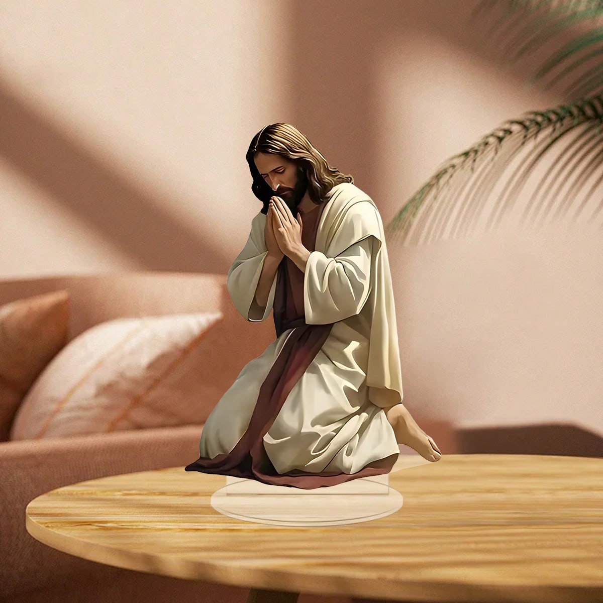 2D Flat Jesus Prayer Acrylic Statue