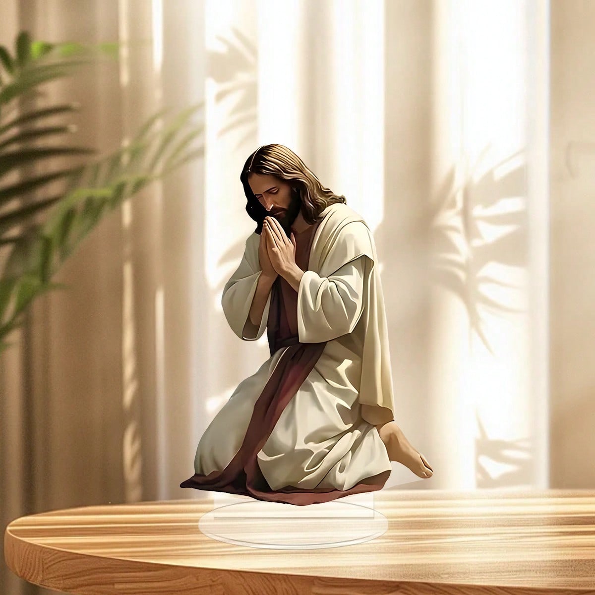 2D Flat Jesus Prayer Acrylic Statue
