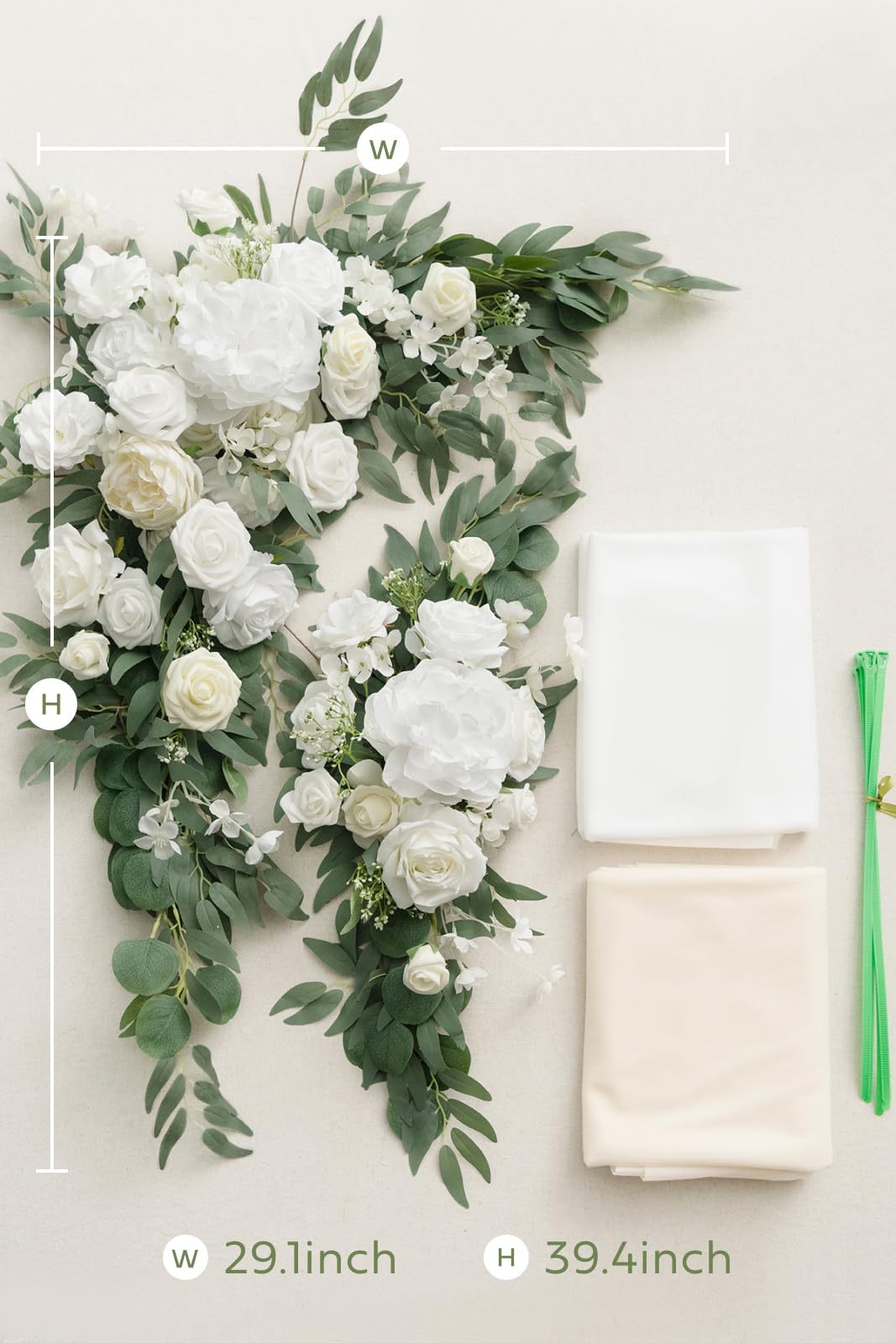 💏Artificial Wedding Arch Flowers Kit