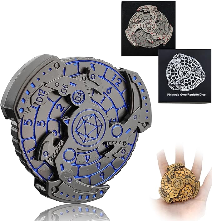 🎲7-in-1 DND Spinner Dice Set🔥Epic RPG Fun!