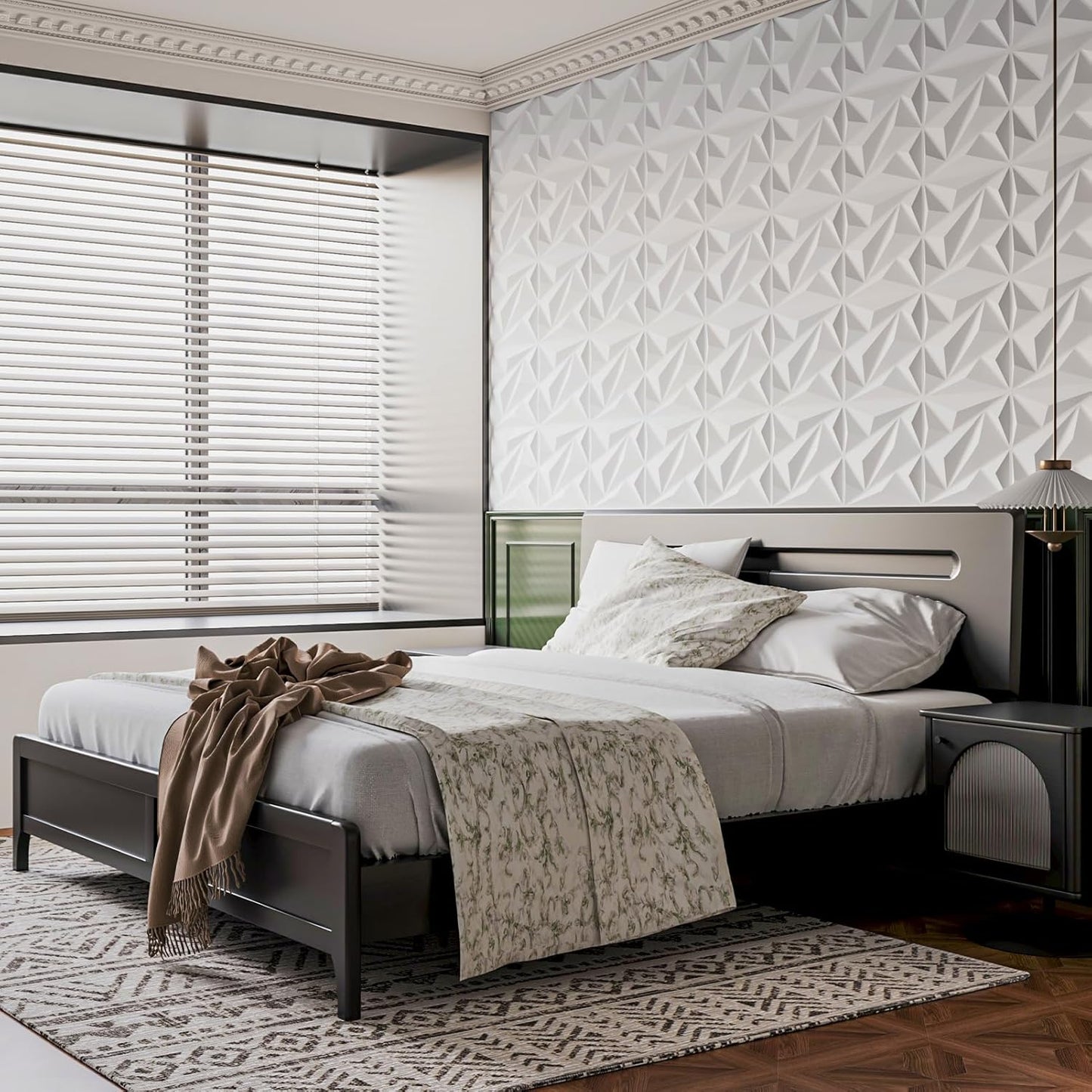π₯33 Pack 3D Diamond Wall Panels β Cover 32 Sq.Ft!β¨