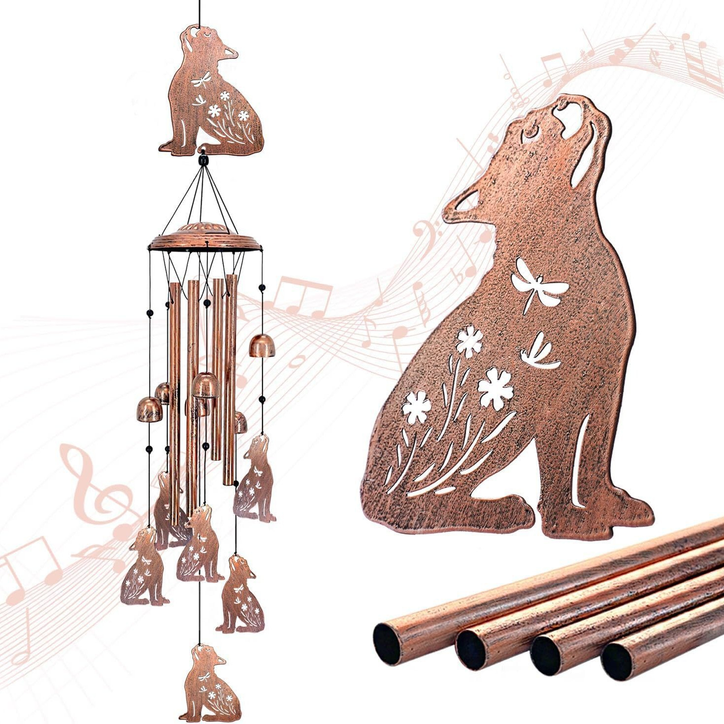 ✝️ Jesus Wind Chimes – Faithful Garden Gift