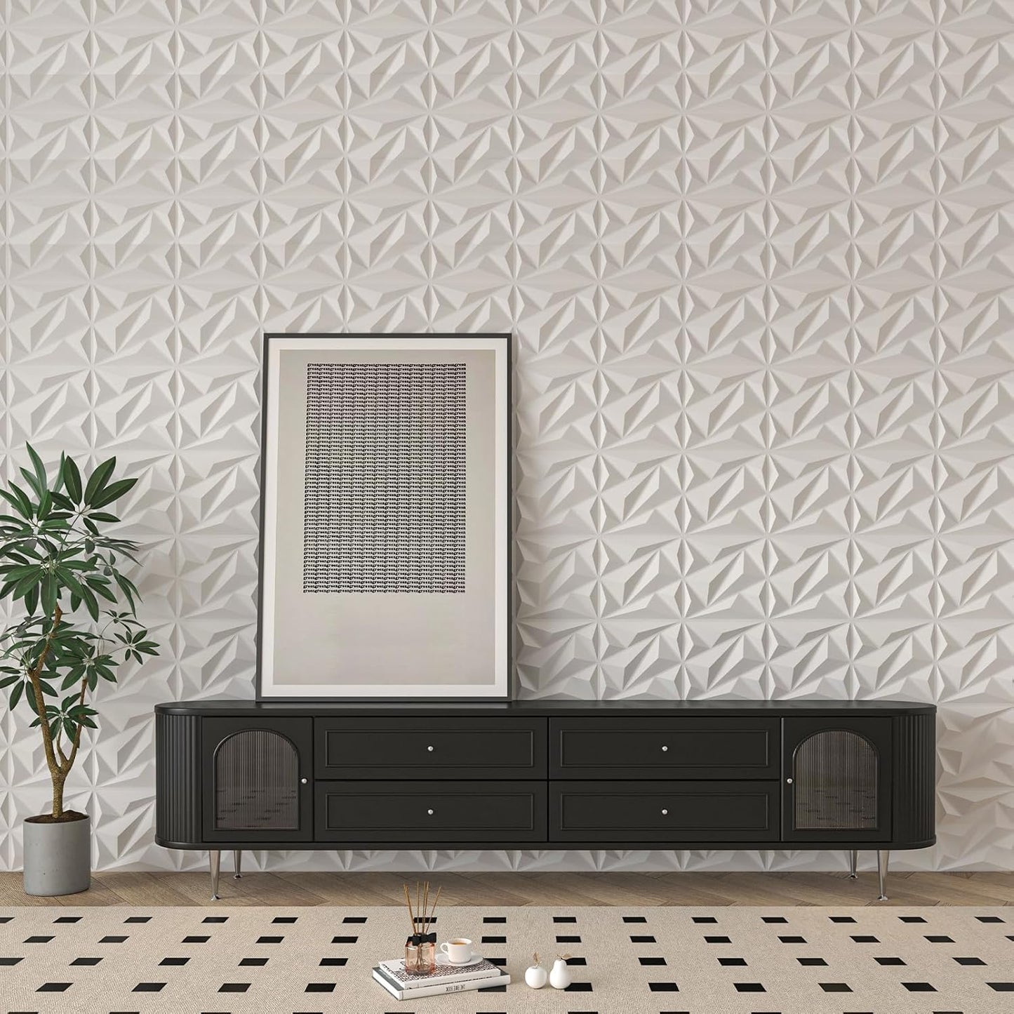 π₯33 Pack 3D Diamond Wall Panels β Cover 32 Sq.Ft!β¨