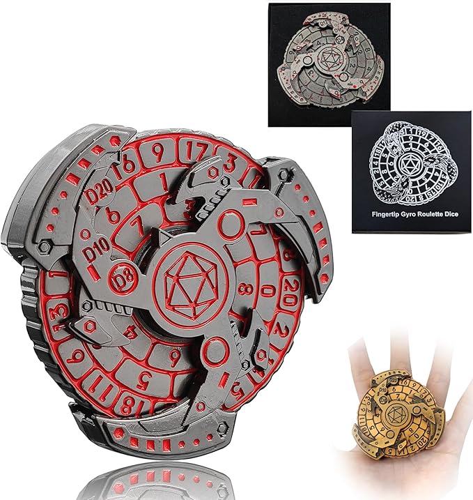 🎲7-in-1 DND Spinner Dice Set🔥Epic RPG Fun!