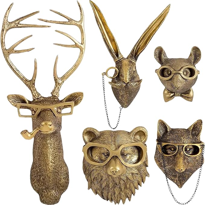 π¦π¦β¨ 6βPack Gold Animal Head Wall Sculptures β Limited Stock 50% Off!ππ·οΈ