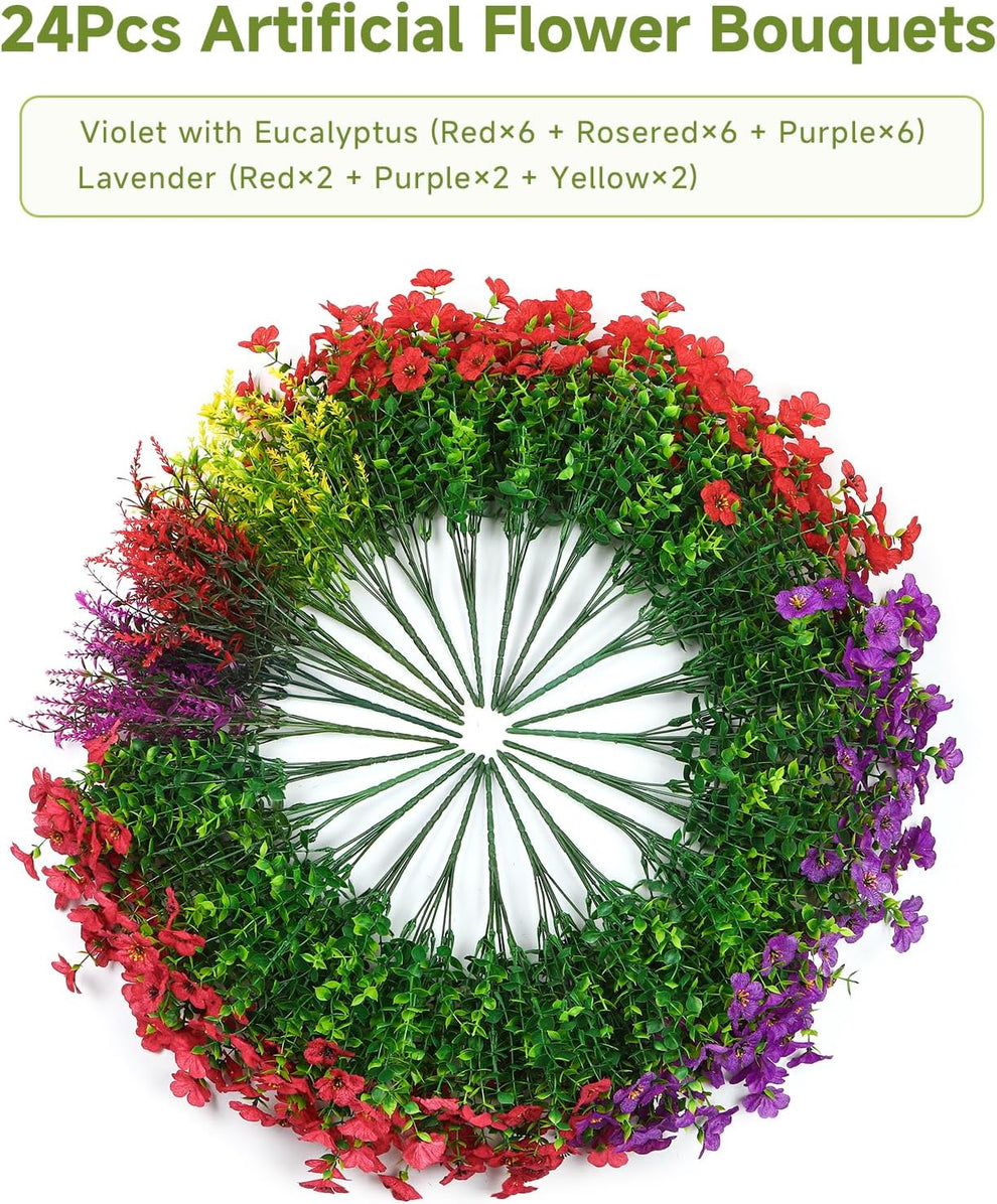 💐Artificial UV-resistant flowers: suitable for patios, porches and balconies-4