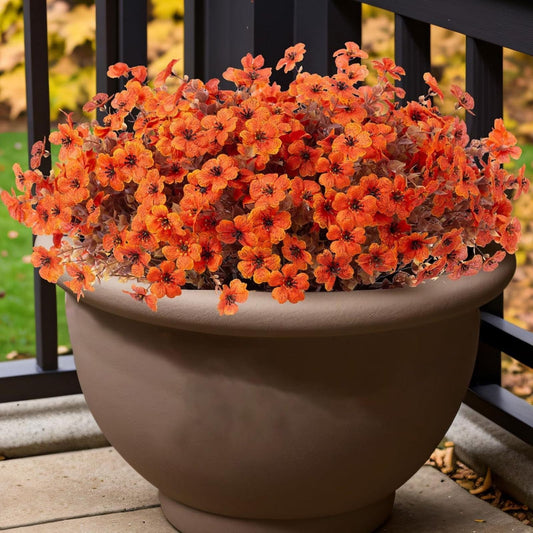 π12PCS Artificial UV-resistant flowers: suitable for patios, porches and balconies-Danish Bellflower