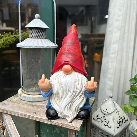π Grumpy Gnome 7.8" β Funny Garden Rebel!