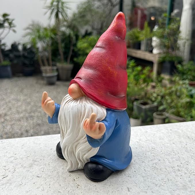 π Grumpy Gnome 7.8" β Funny Garden Rebel!