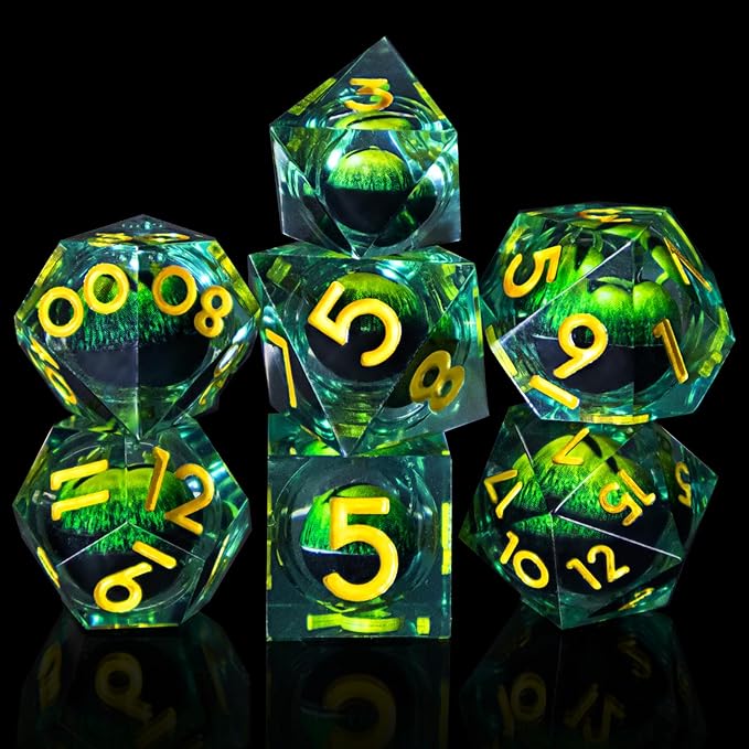 🎲DND Resin Dice Dragon Eye Perfect for D&D 5e & other TTRPGs