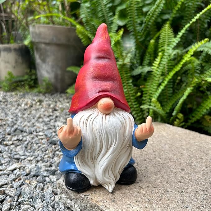 π Grumpy Gnome 7.8" β Funny Garden Rebel!