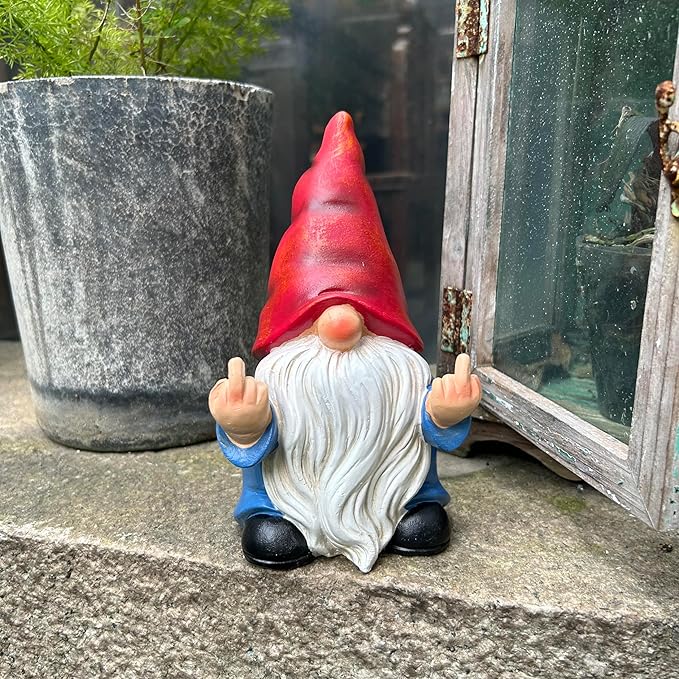 π Grumpy Gnome 7.8" β Funny Garden Rebel!
