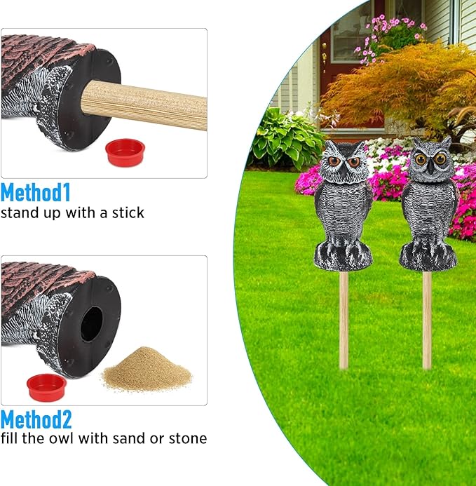 π¦ Owl Garden Guard β No Batteries Needed, Just Wind Power!