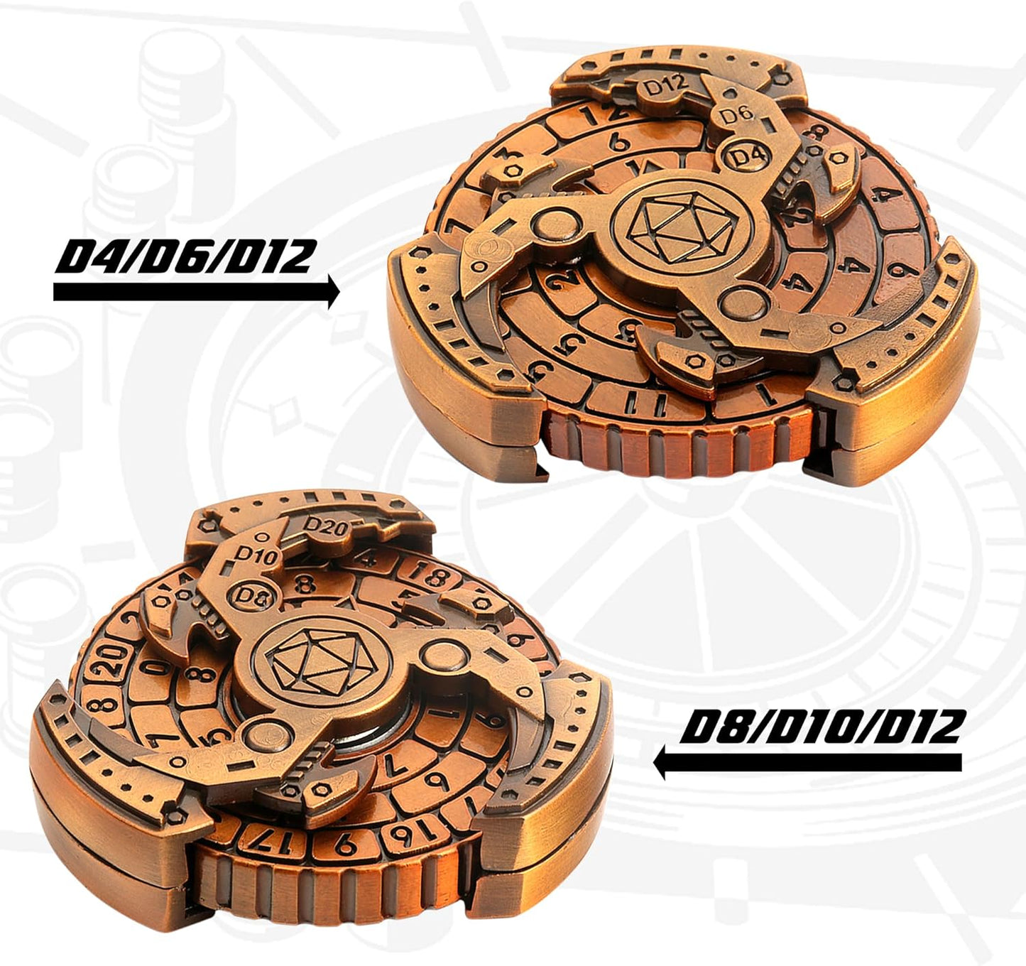 🎲7-in-1 DND Spinner Dice Set🔥Epic RPG Fun!