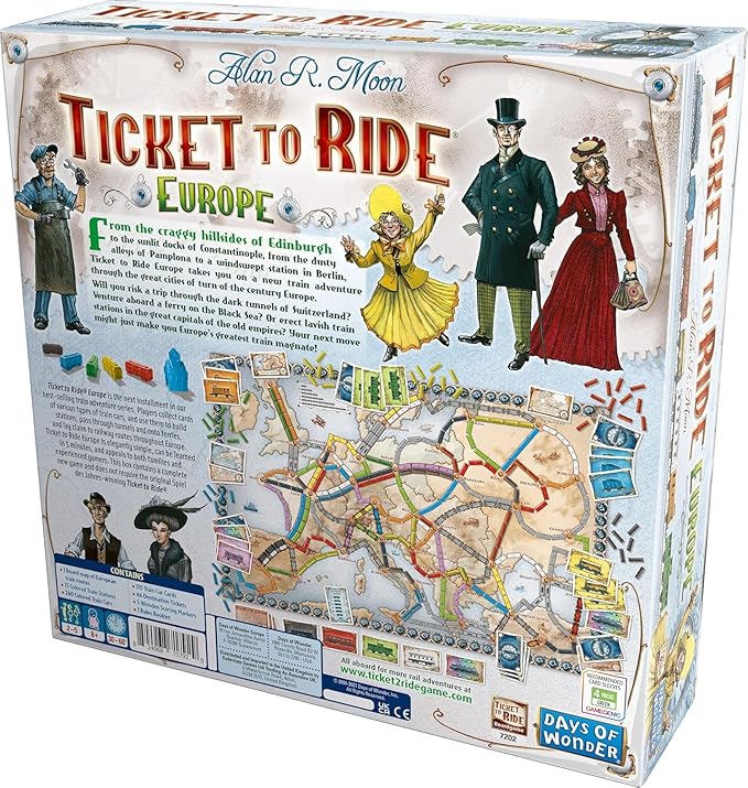 🗺️ Strategy + Adventure = Ticket to Ride Europe 🎯
