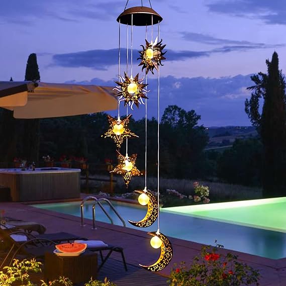 ๐Solar Wind Chime Lights Outdoor โ Perfect for Patio, Porch, Yard & Gifts