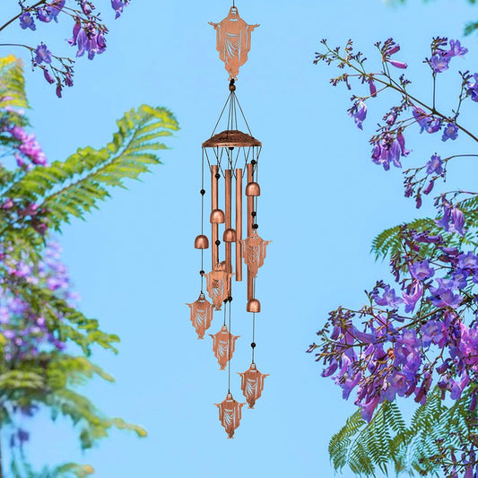 ✝️ Jesus Wind Chimes – Faithful Garden Gift