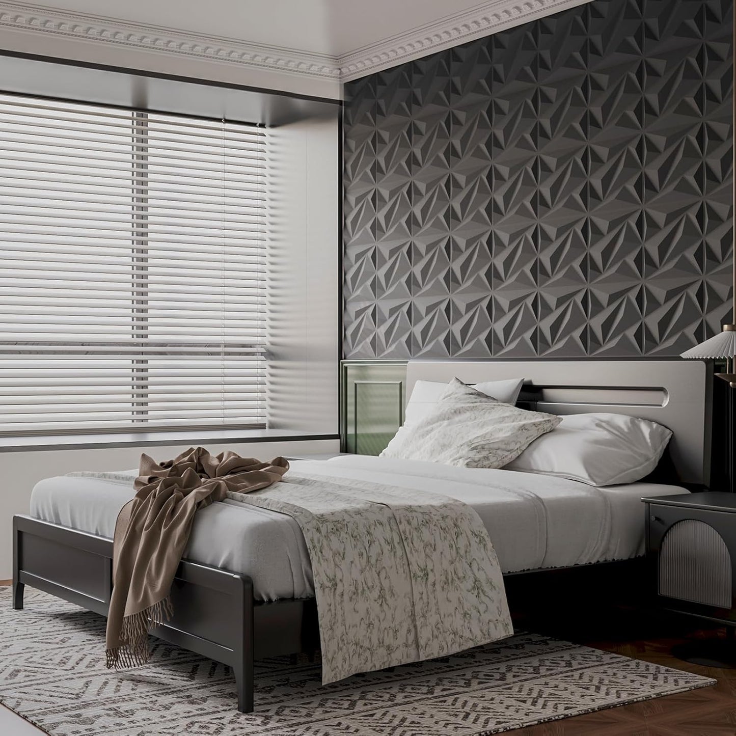 π₯33 Pack 3D Diamond Wall Panels β Cover 32 Sq.Ft!β¨