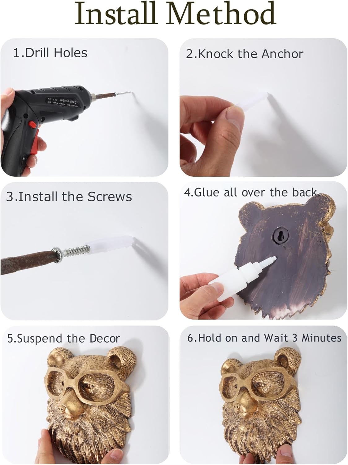 π¦π¦β¨ 6βPack Gold Animal Head Wall Sculptures β Limited Stock 50% Off!ππ·οΈ