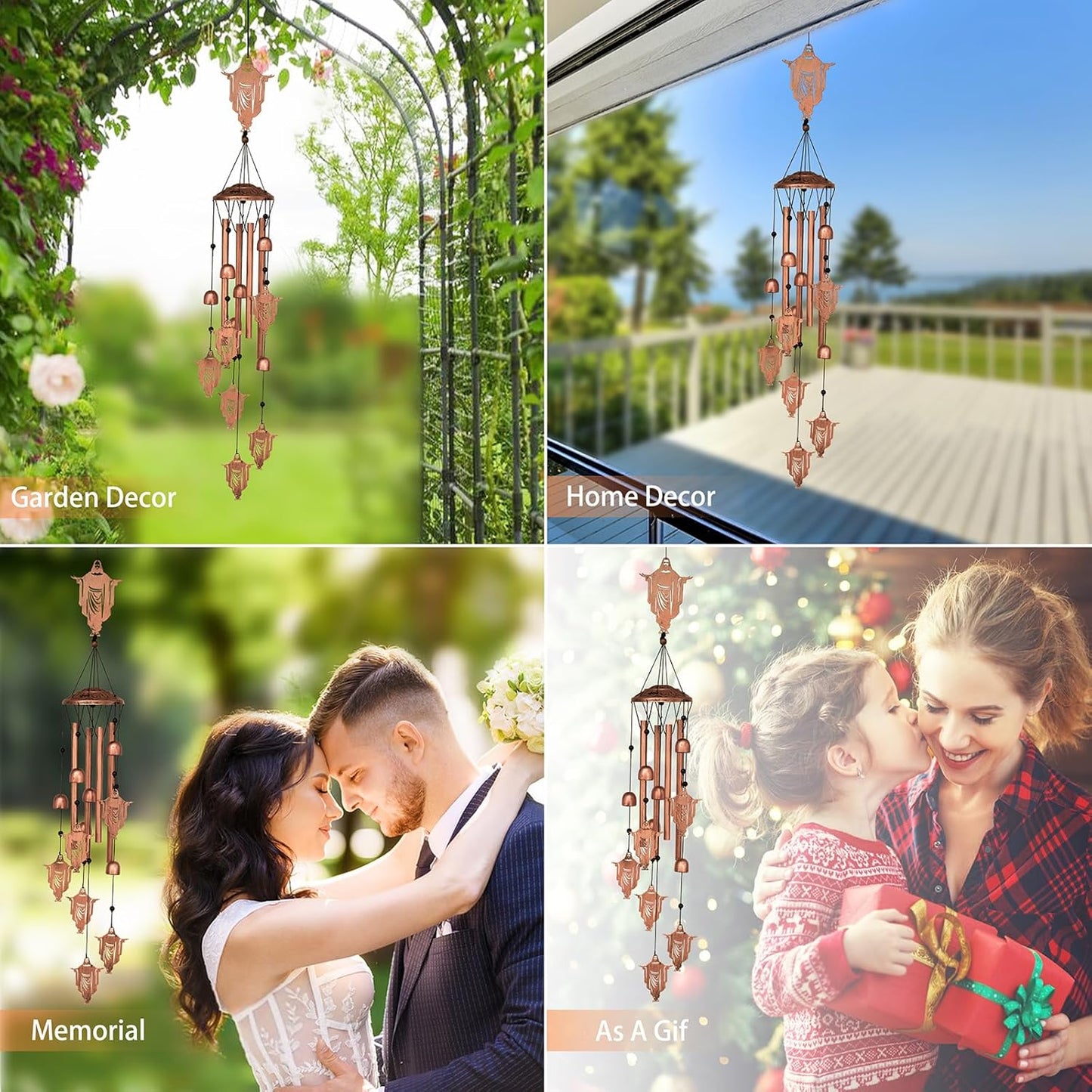 ✝️ Jesus Wind Chimes – Faithful Garden Gift