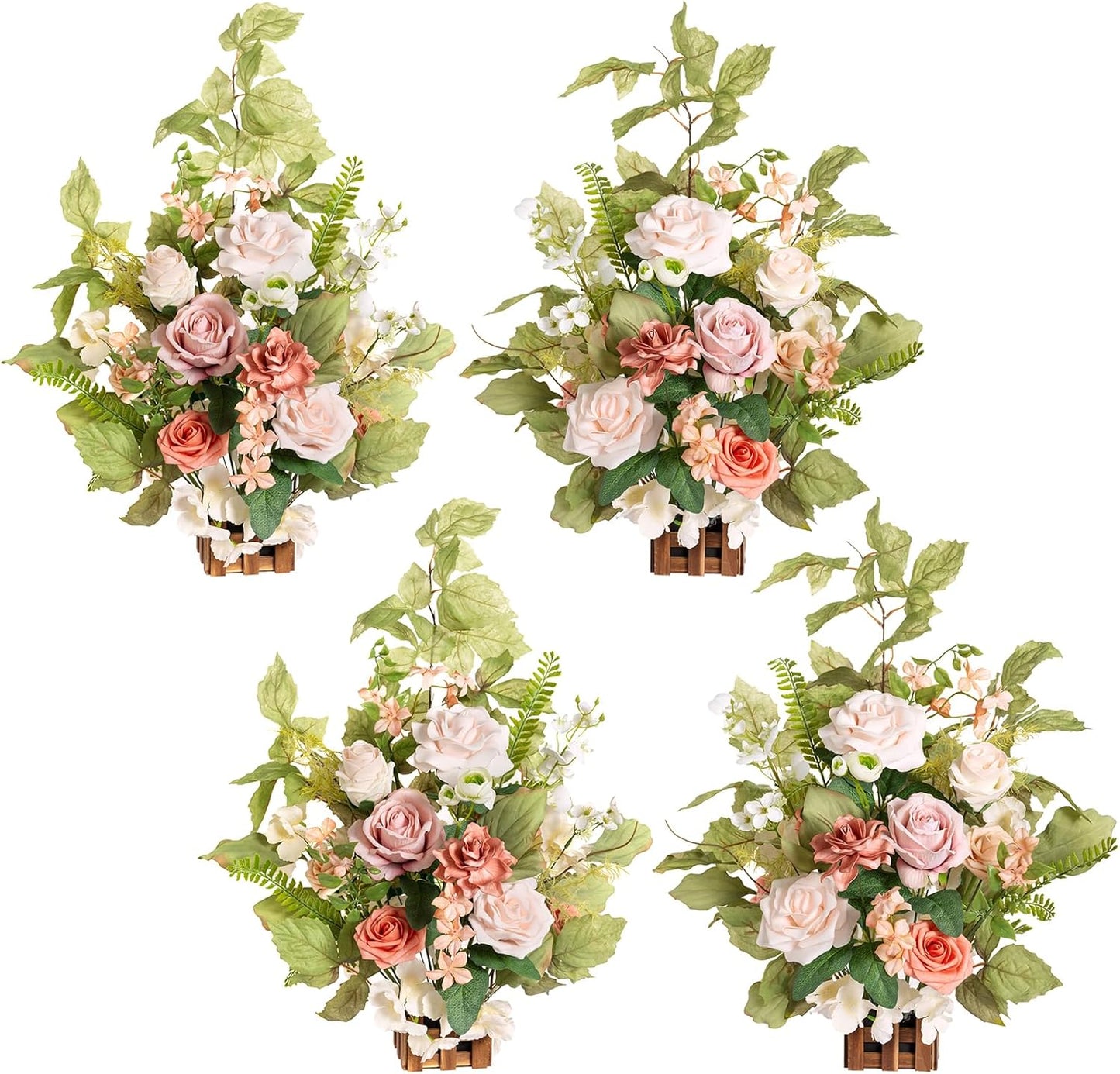 👰Artificial Flowers Wedding Aisle Runner Chair Decorations