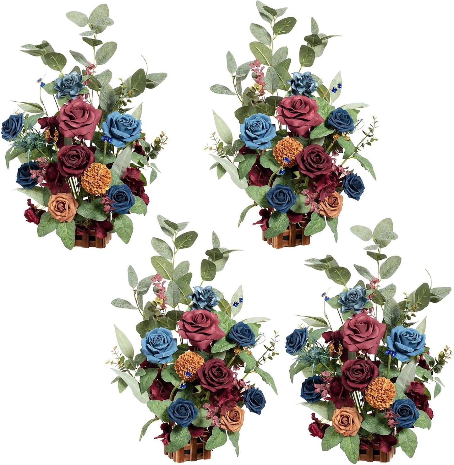 👰Artificial Flowers Wedding Aisle Runner Chair Decorations