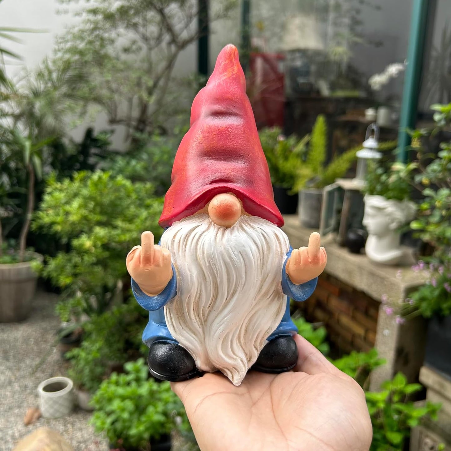 π Grumpy Gnome 7.8" β Funny Garden Rebel!