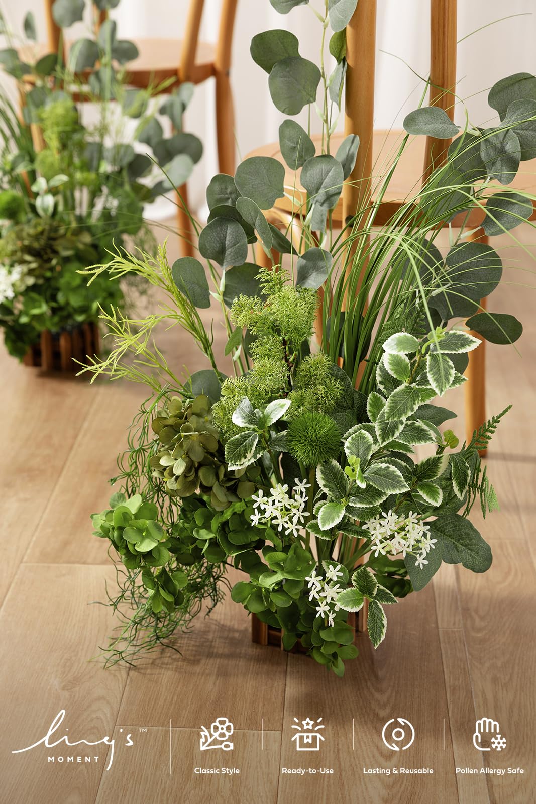 👰Artificial Flowers Wedding Aisle Runner Chair Decorations