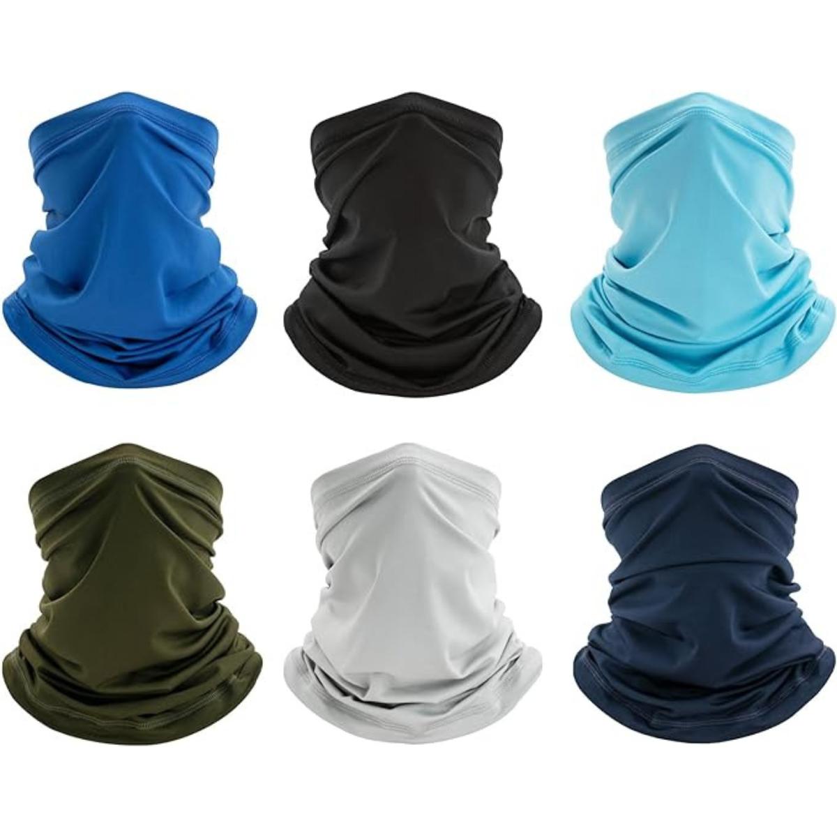 6PCS UV Cooling Neck Gaiter Face Masks