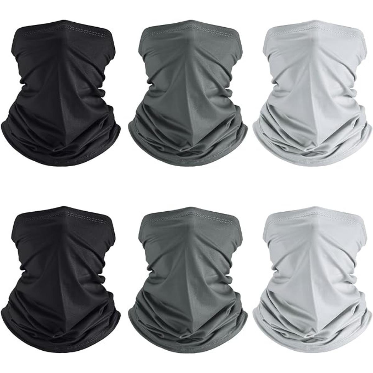 6PCS UV Cooling Neck Gaiter Face Masks