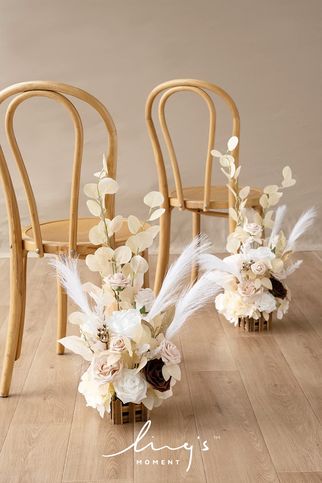 👰Artificial Flowers Wedding Aisle Runner Chair Decorations