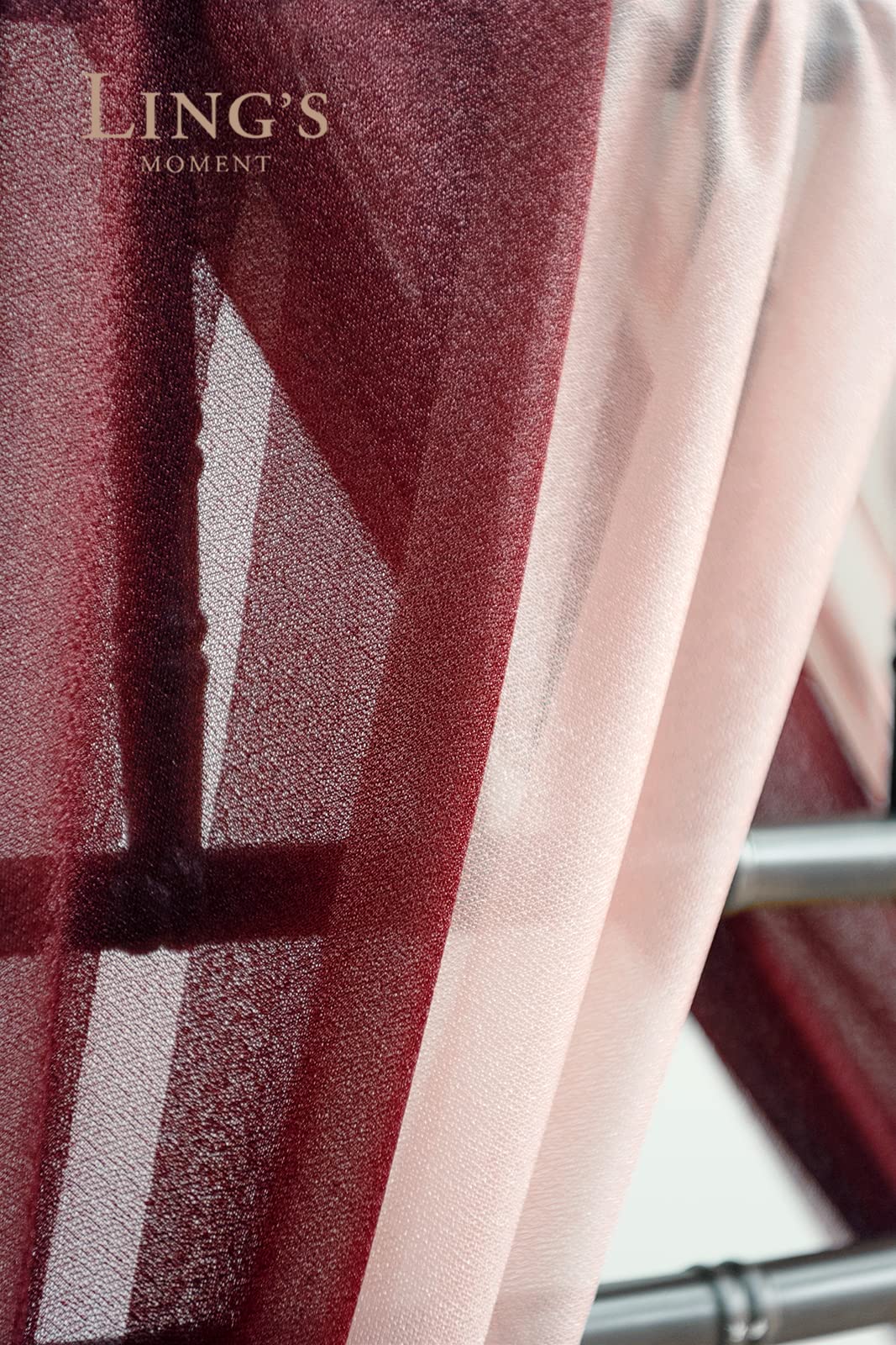 Wedding Chiffon Chair Sashes Cover Aisle Decorations Draping Fabric Wrinkle-Free with Tie