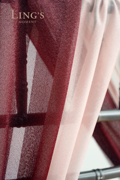 Wedding Chiffon Chair Sashes Cover Aisle Decorations Draping Fabric Wrinkle-Free with Tie