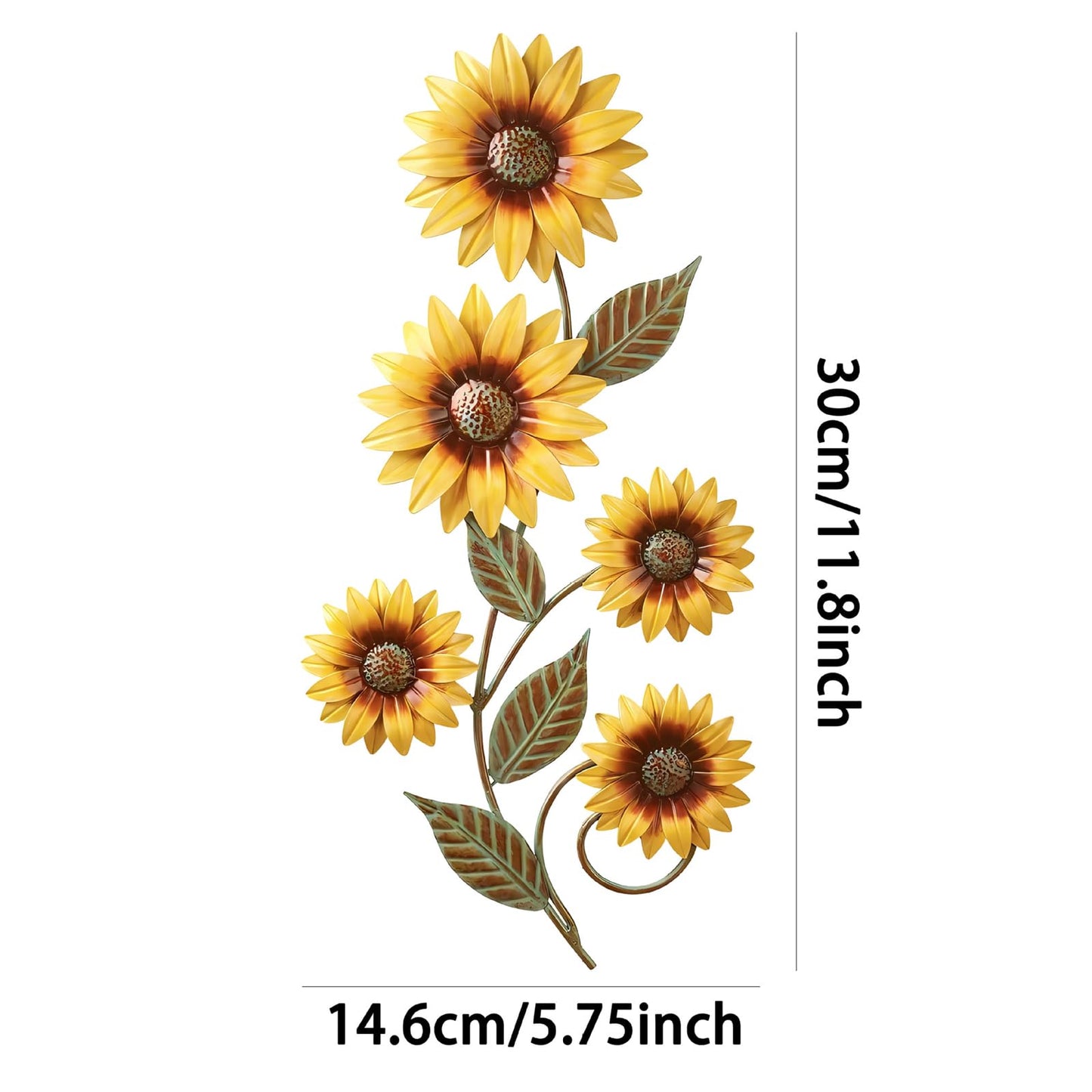 🌻Metal Sunflower Wall Art Decor,  for Indoor Outdoor Home Bedroom Living Room Porch
