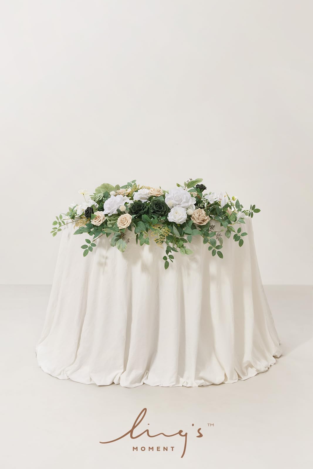 🍃Green Artificial Flower Garland Floral Swags Centerpieces White Wedding Arch Flower
