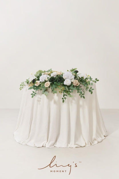 🍃Green Artificial Flower Garland Floral Swags Centerpieces White Wedding Arch Flower