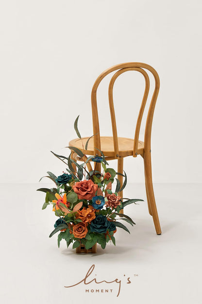 👰Artificial Flowers Wedding Aisle Runner Chair Decorations