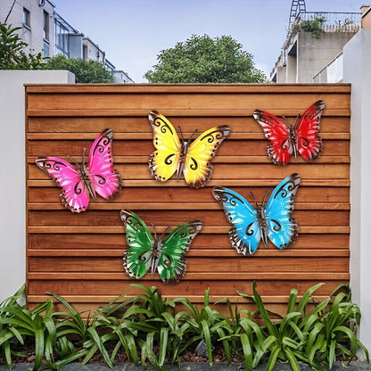 🦋Metal Butterfly Wall Art, Vibrant Outdoor/Indoor Craft Ornaments for Home Accents