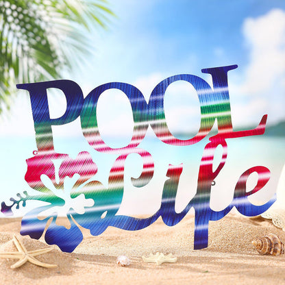 💦Metal Wall Art Decor Hibiscus Flower Coastal Outdoor Decor