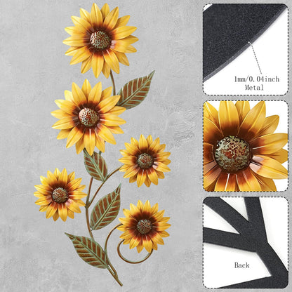 🌻Metal Sunflower Wall Art Decor,  for Indoor Outdoor Home Bedroom Living Room Porch