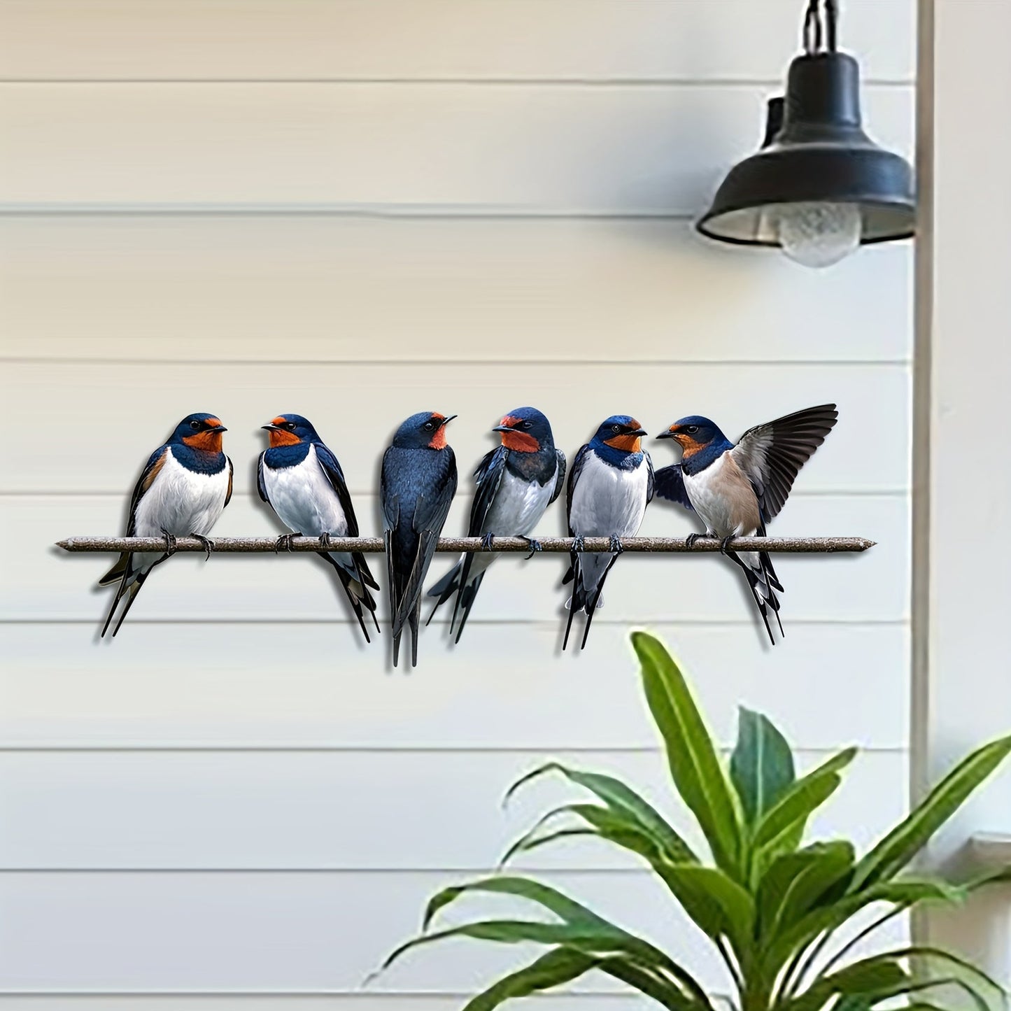 🐦Metal Birds on Branch Wall Decor Sculpture for Home, Indoor Patio