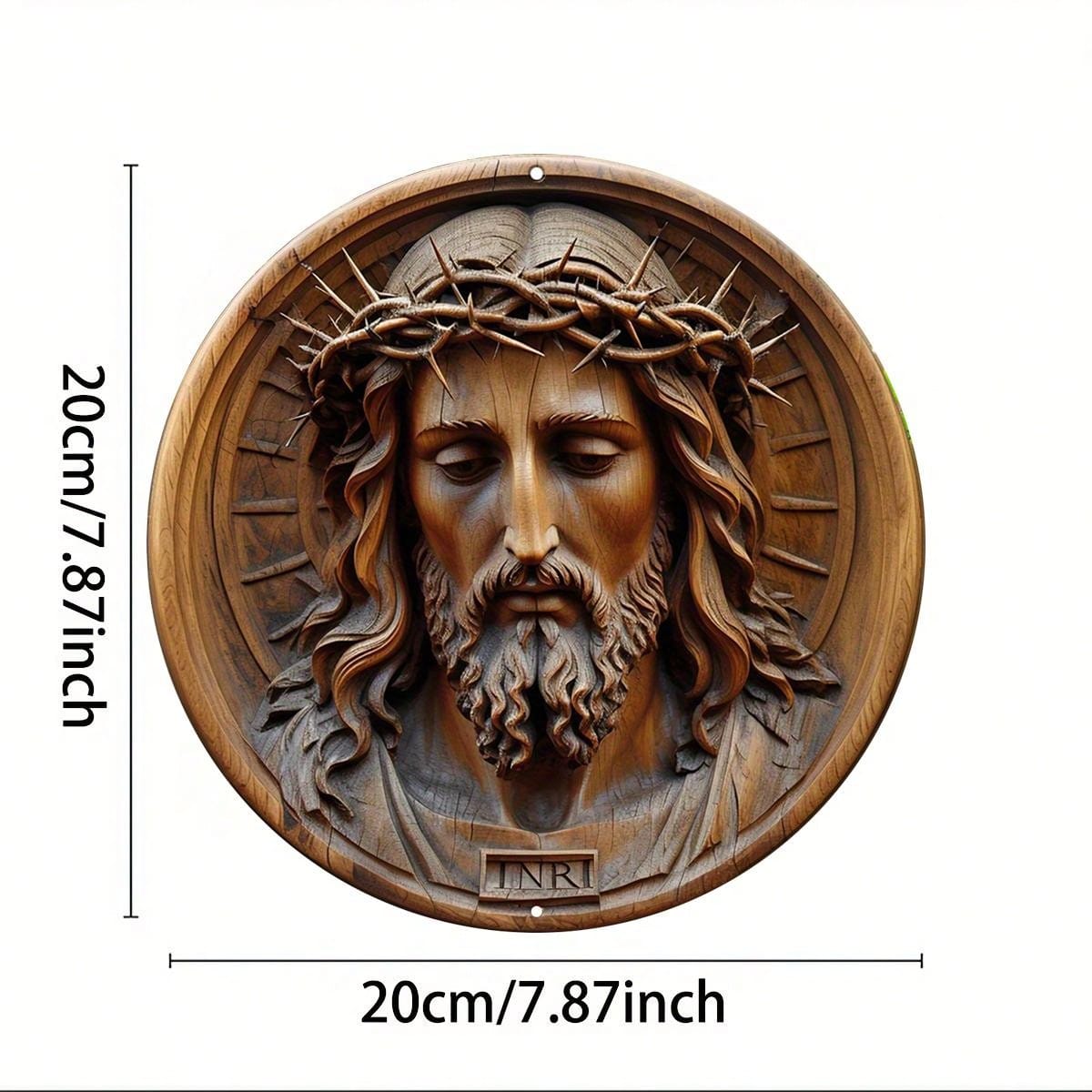 Vintage Jesus Round Lron Wall Art