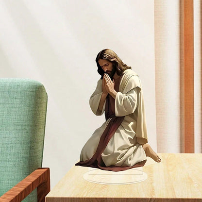 2D Flat Jesus Prayer Acrylic Statue