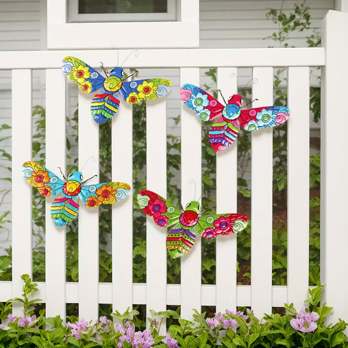 🐝Art Deco Metal Bee Wall Sculptures（4pcs）