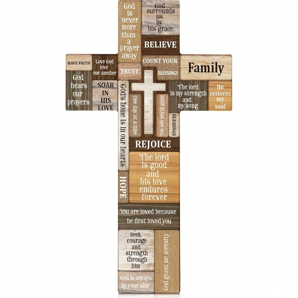 Faith-Inspired Wooden Cross Decor