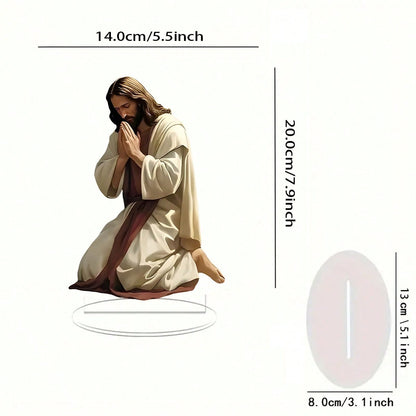 2D Flat Jesus Prayer Acrylic Statue