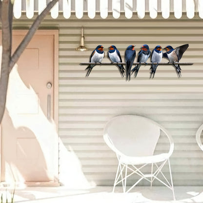 🐦Metal Birds on Branch Wall Decor Sculpture for Home, Indoor Patio