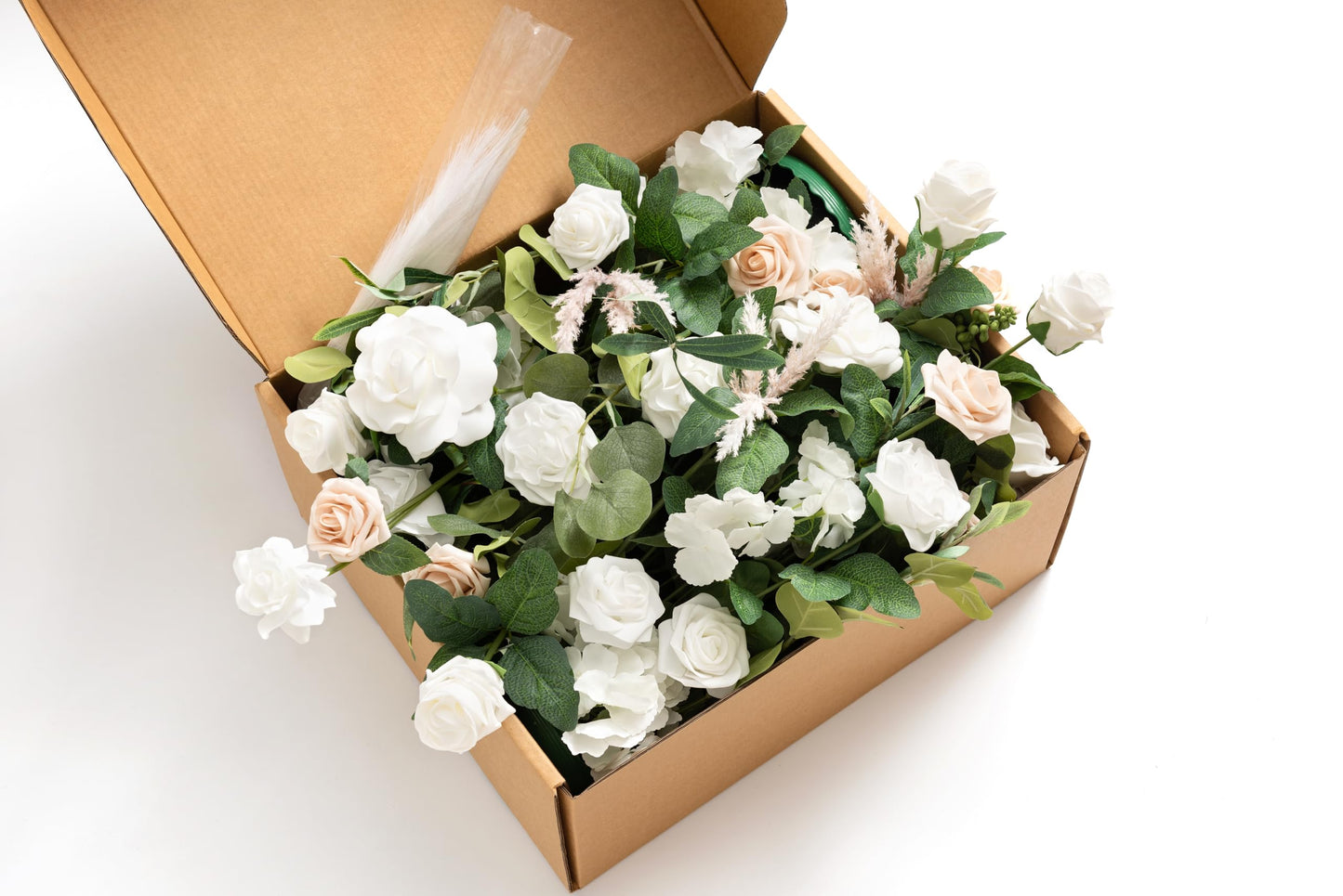 🍃Green Artificial Flower Garland Floral Swags Centerpieces White Wedding Arch Flower