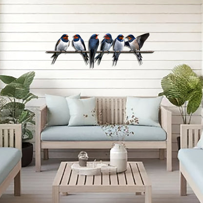 🐦Metal Birds on Branch Wall Decor Sculpture for Home, Indoor Patio